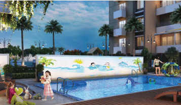  A view of the swimming pool for the kids at Protech Galaxy, Bhetapara, Guwahati.