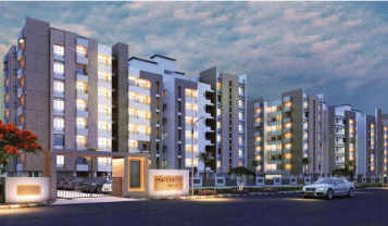 Night view of Protech Galaxy along with the entrance.